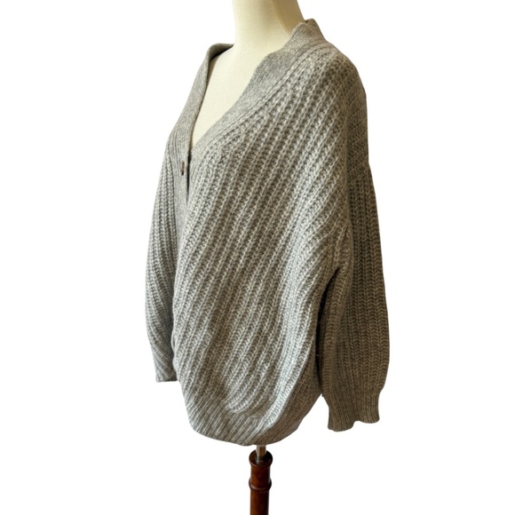 JENNI KAYNE COCOON CARDIGAN OVERSIZED GRANDPACORE BOYFRIEND WOOL BABY ALPACA S - Picture 4 of 11